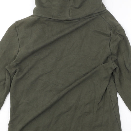 ASOS Womens Green Cotton Pullover Sweatshirt Size XS Pullover - Roll Neck
