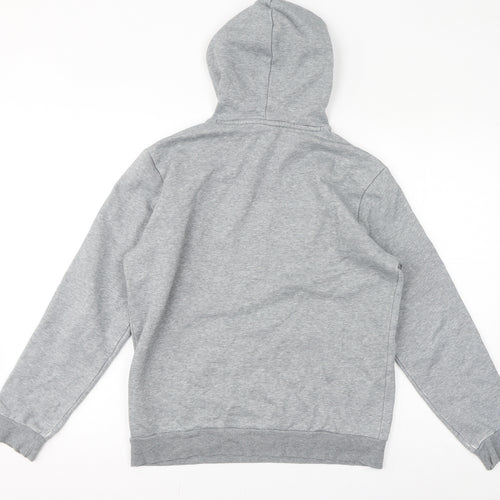 PUMA Womens Grey Cotton Pullover Hoodie Size S Pullover - Logo