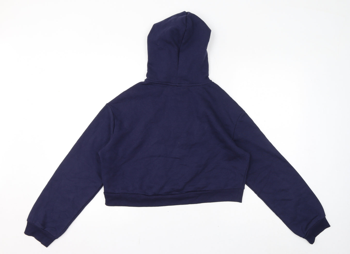 Divided by H&M Womens Blue Cotton Pullover Hoodie Size S Pullover - Cropped