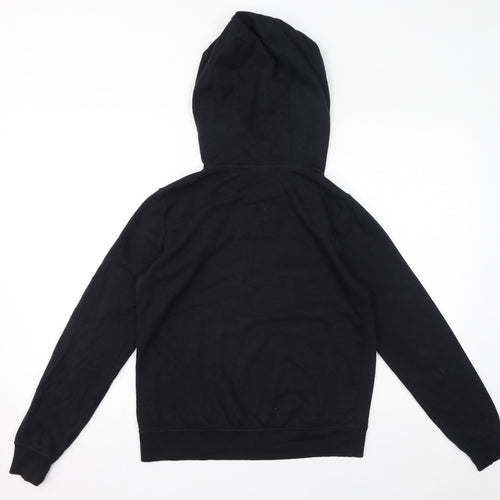 Nike Mens Black Cotton Pullover Hoodie Size S