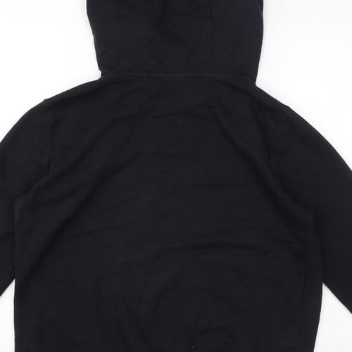 Nike Mens Black Cotton Pullover Hoodie Size S