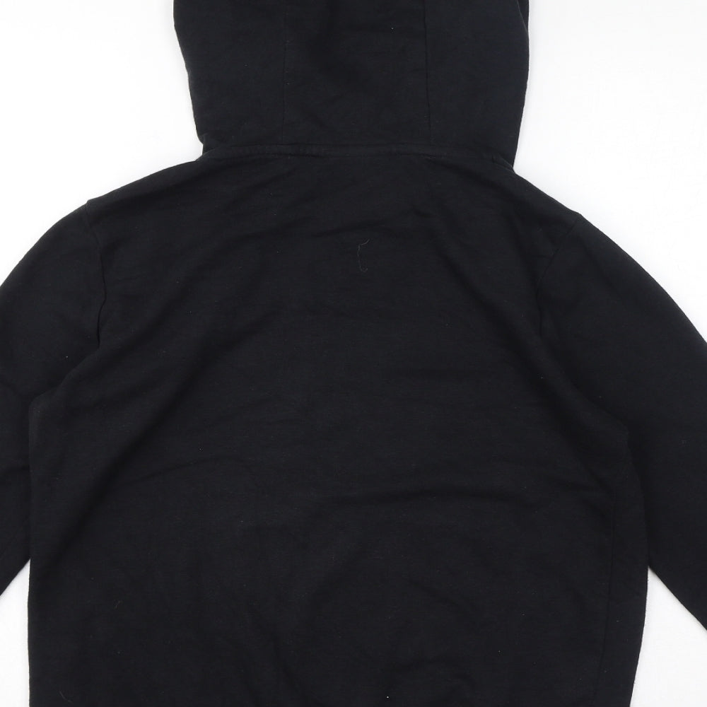Nike Mens Black Cotton Pullover Hoodie Size S