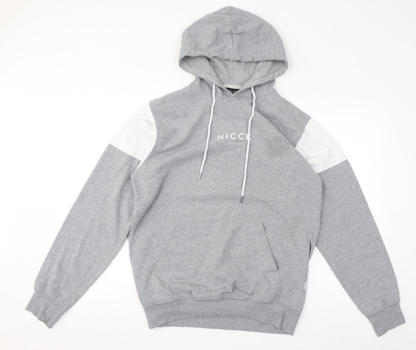 NICCE Womens Grey Cotton Pullover Hoodie One Size Pullover