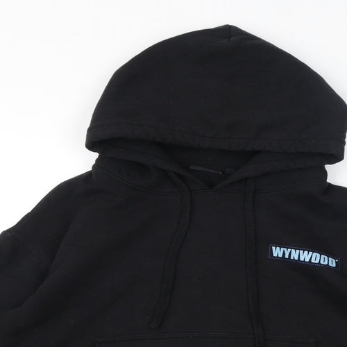 WYNWOOD Womens Black Polyester Pullover Hoodie Size XS Pullover - Logo