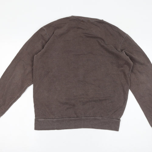 PRETTYLITTLETHING Womens Brown Polyester Pullover Sweatshirt Size S Pullover - Brooklyn University