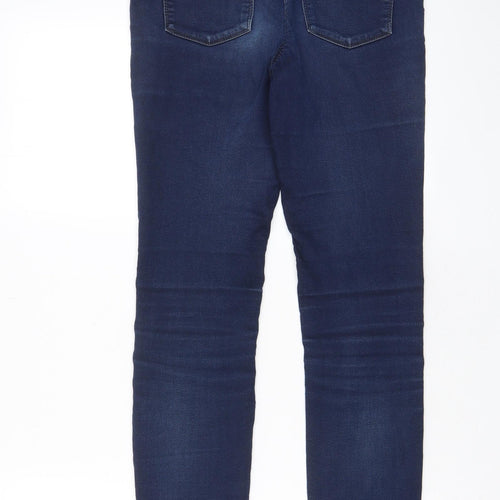 Mac Jeans Womens Blue Cotton Skinny Jeans Size 6 L30 in Regular Zip - Pockets