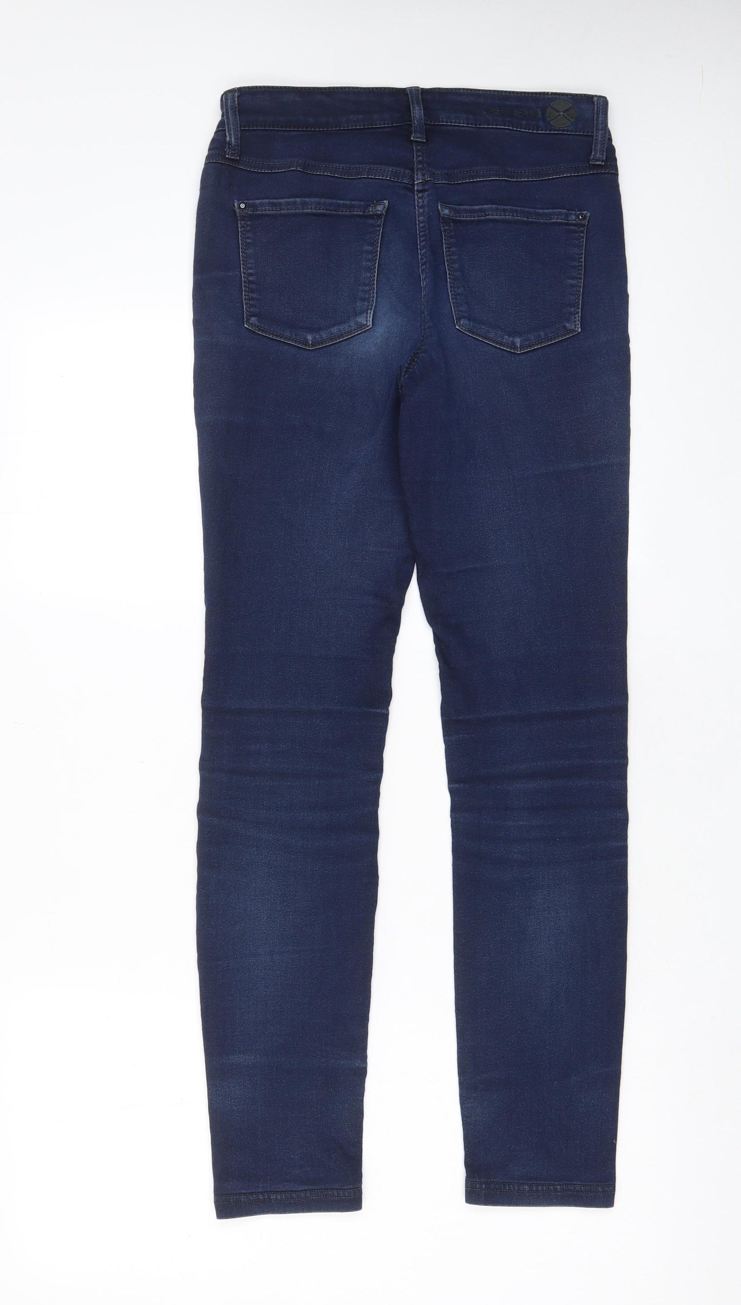 Mac Jeans Womens Blue Cotton Skinny Jeans Size 6 L30 in Regular Zip - Pockets