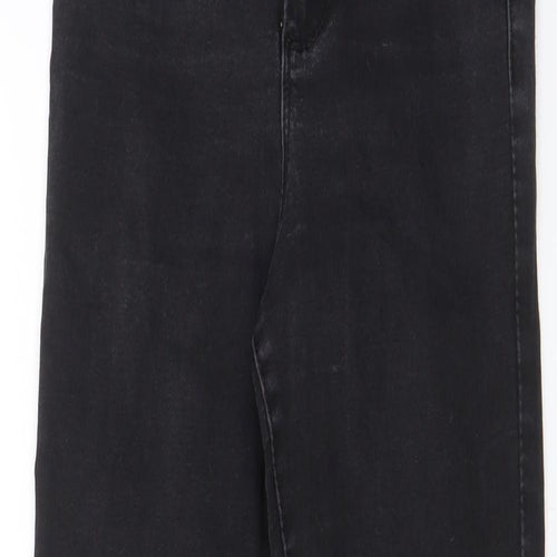 Denim & Co. Womens Grey Cotton Skinny Jeans Size 8 L27 in Regular Zip - Pockets