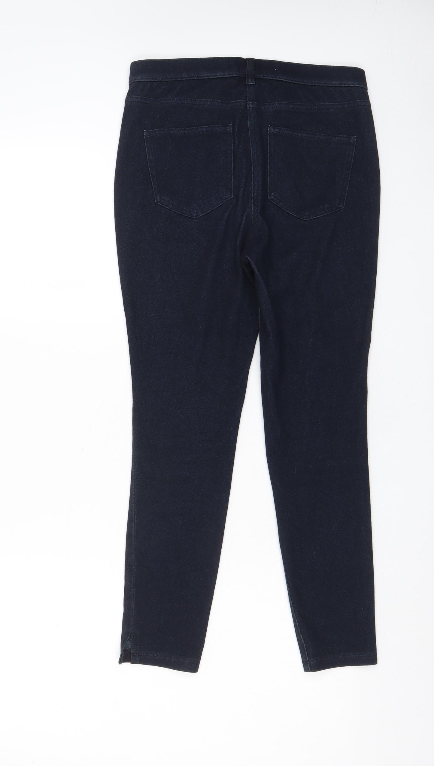 NEXT Womens Blue Cotton Capri Jeans Size 10 L24 in Regular