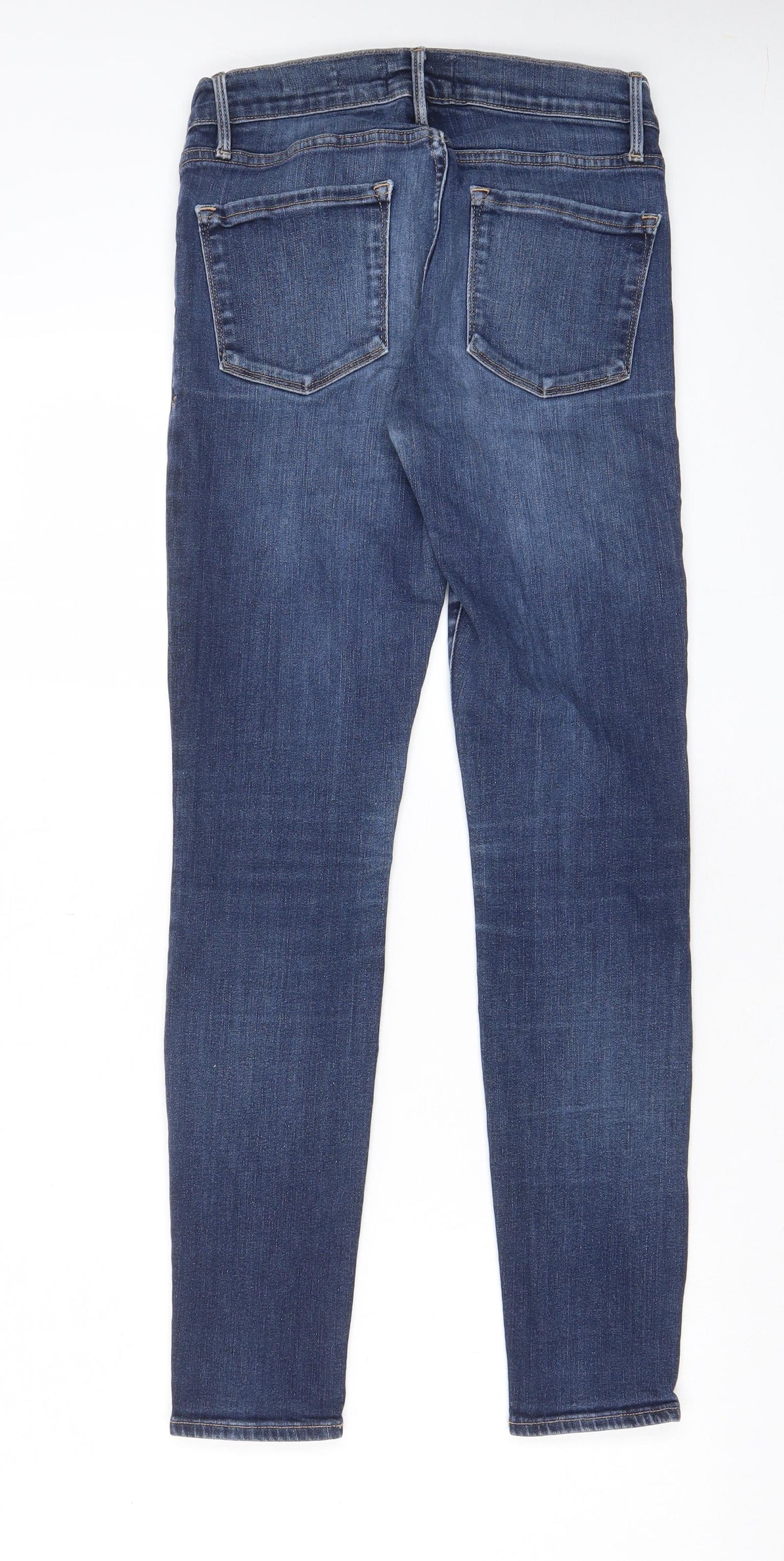 FRAME Womens Grey Cotton Skinny Jeans Size 29 in L30 in Regular Zip - Pockets