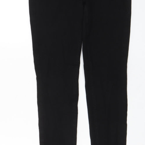 H&M Womens Black Cotton Skinny Jeans Size 6 L28 in Regular Zip - Pockets