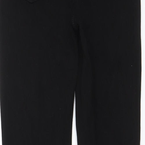 H&M Womens Black Cotton Skinny Jeans Size 6 L28 in Regular Zip - Pockets