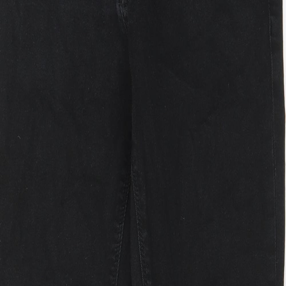 River Island Mens Black Cotton Skinny Jeans Size 32 in L32 in Regular Zip - Pockets