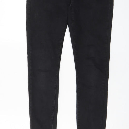 Denim & Co. Womens Black Cotton Skinny Jeans Size 10 L30 in Regular Zip - Pockets