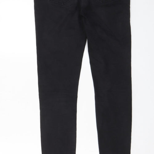 Denim & Co. Womens Black Cotton Skinny Jeans Size 10 L30 in Regular Zip - Pockets