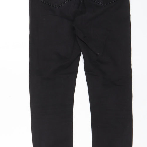 ASOS Womens Black Cotton Skinny Jeans Size 28 in L32 in Regular Zip - Pockets
