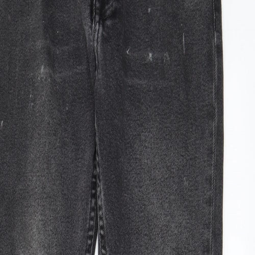 Zara Mens Grey Cotton Skinny Jeans Size 30 in L29 in Regular Zip - Pockets