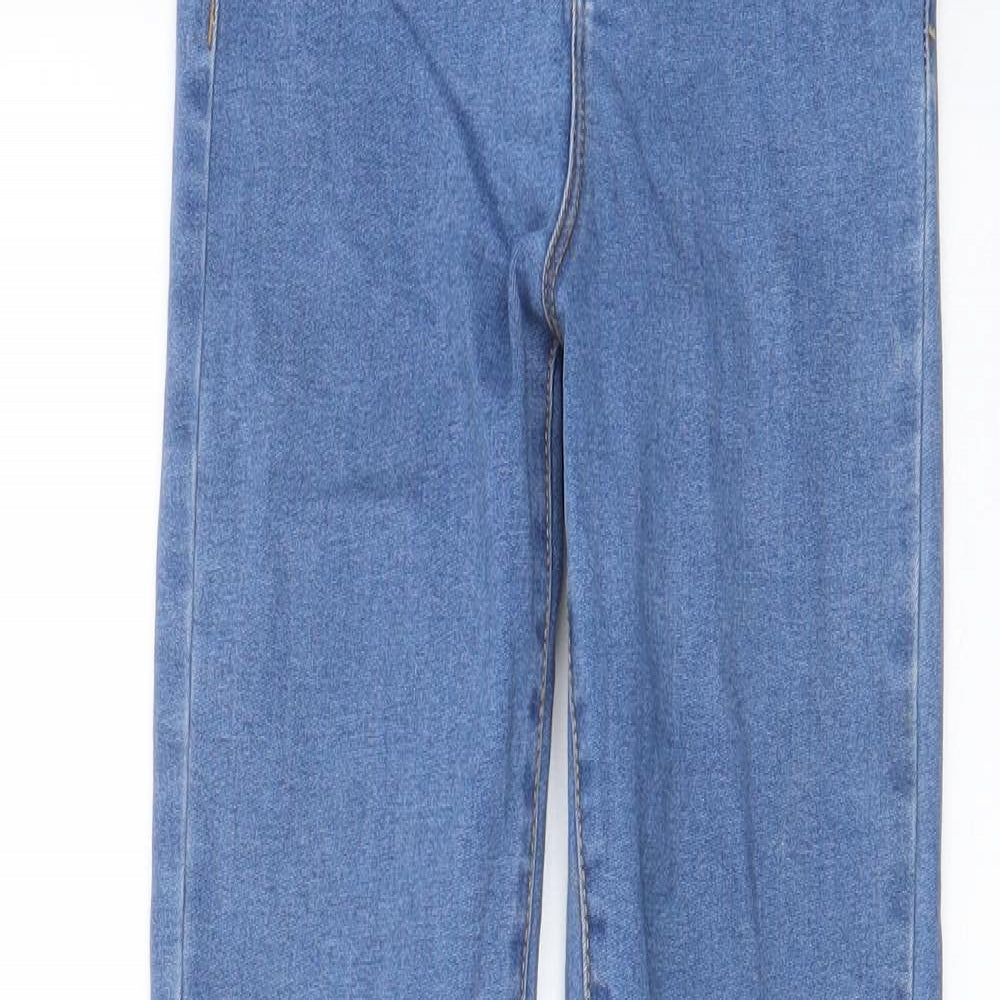 Denim & Co. Womens Blue Cotton Skinny Jeans Size 6 L26 in Regular Zip - Pockets