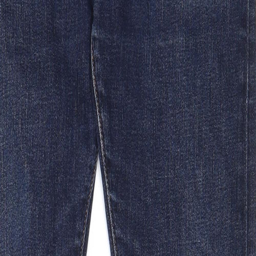 H&M Mens Blue Cotton Straight Jeans Size 32 in L34 in Slim Button - Pockets