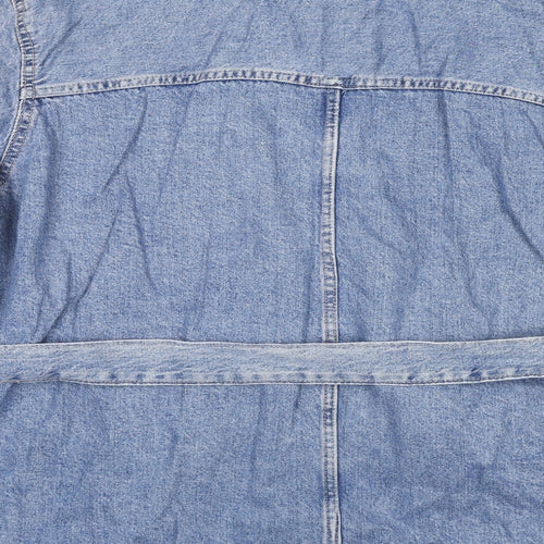 Marks and Spencer Womens Blue Jacket Size 22 Button