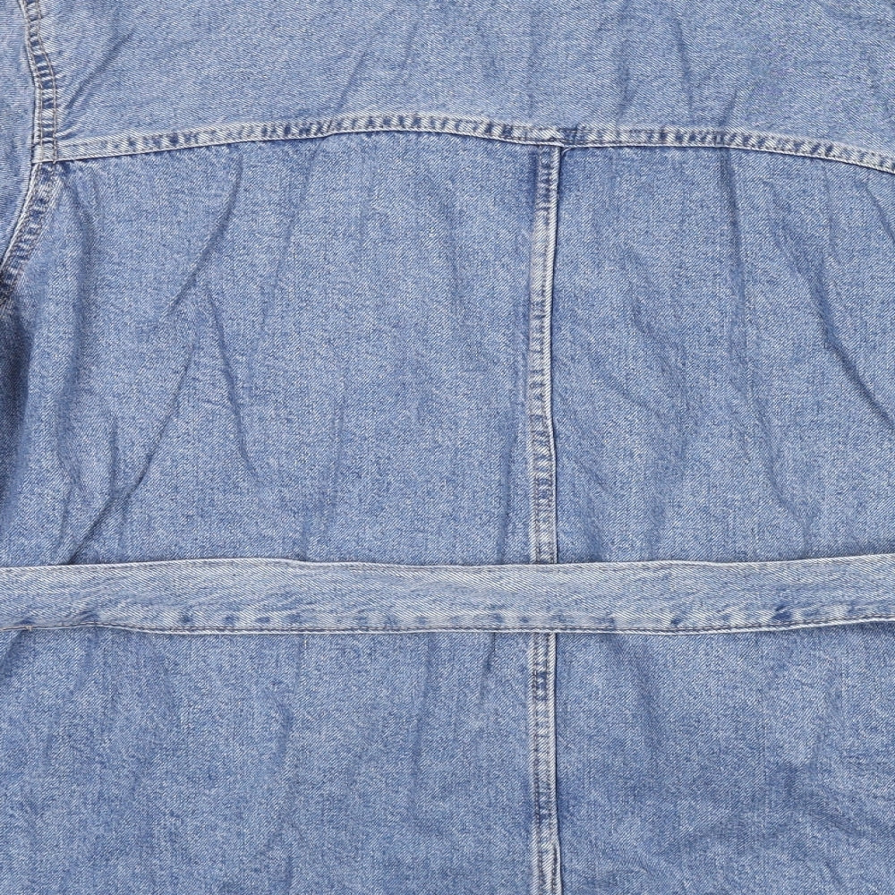 Marks and Spencer Womens Blue Jacket Size 22 Button