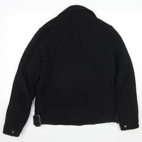 H&M Mens Black Jacket Size M Zip
