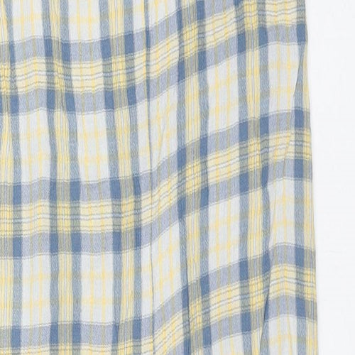 Urban Outfitters Womens Multicoloured Check Viscose Jumpsuit One-Piece Size S L23 in Button