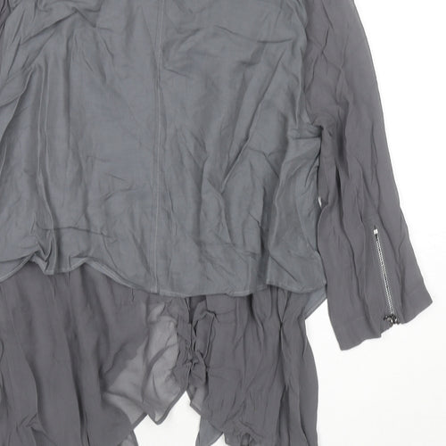 Mint Velvet Womens Grey Jacket Blazer Size 14