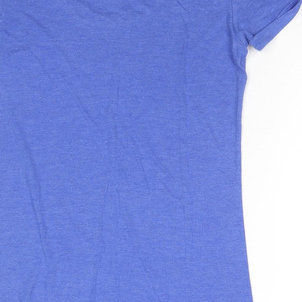 Nike Womens Blue Polyester Basic T-Shirt Size S Round Neck - Blue Jays