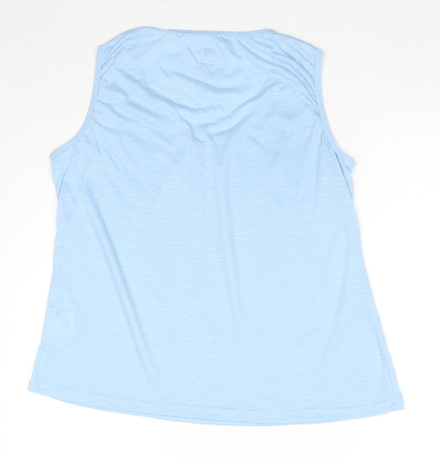 Mountain Warehouse Womens Blue Polyester Basic Tank Size 18 Scoop Neck
