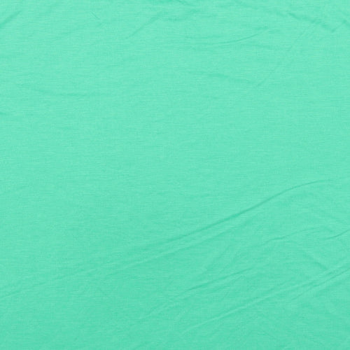 Marks and Spencer Womens Green Polyester Basic T-Shirt Size 14 Crew Neck