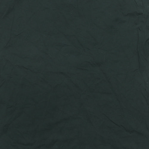 H&M Mens Green Cotton T-Shirt Size M Round Neck