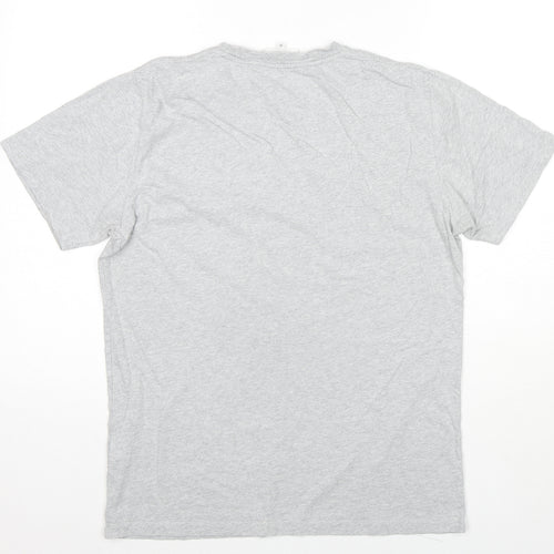 Norse Projects Womens Grey Cotton Basic T-Shirt Size M Round Neck - Logo