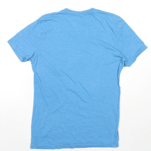 Foxin Womens Blue Cotton Basic T-Shirt Size S V-Neck - Surf Shak