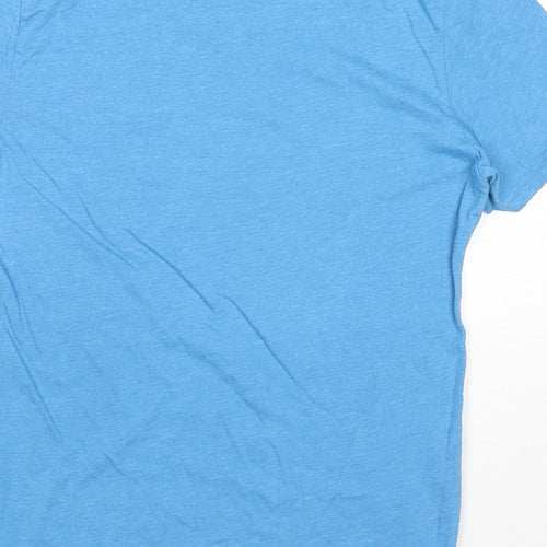 Foxin Womens Blue Cotton Basic T-Shirt Size S V-Neck - Surf Shak
