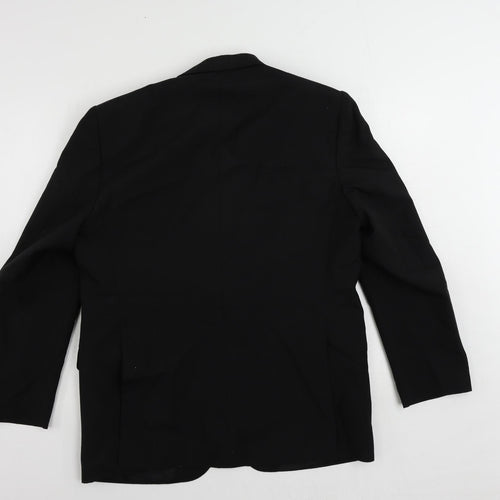 Varteks Mens Black Polyester Tuxedo Suit Jacket Size 40 Regular