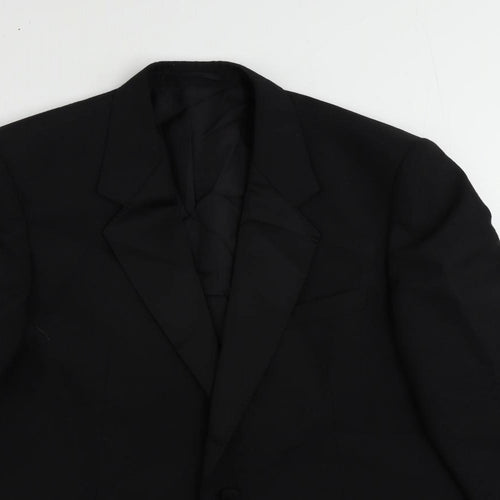 Varteks Mens Black Polyester Tuxedo Suit Jacket Size 40 Regular