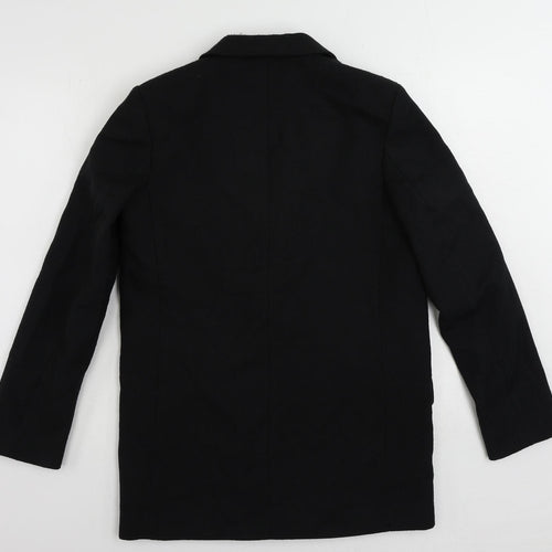 H7m Womens Black Jacket Blazer Size XS Button
