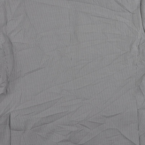 Autograph Mens Grey Geometric Cotton Jacket Suit Jacket Size 44 Regular