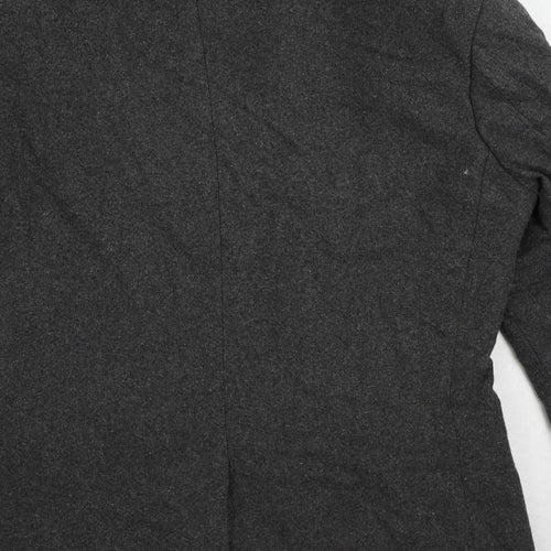 Topman Mens Grey Wool Jacket Blazer Size 36 Regular