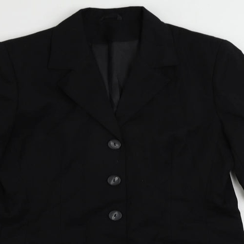 Dorothy Perkins Womens Black Jacket Blazer Size 10 Button