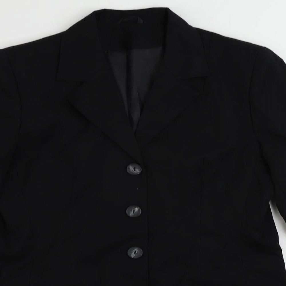 Dorothy Perkins Womens Black Jacket Blazer Size 10 Button
