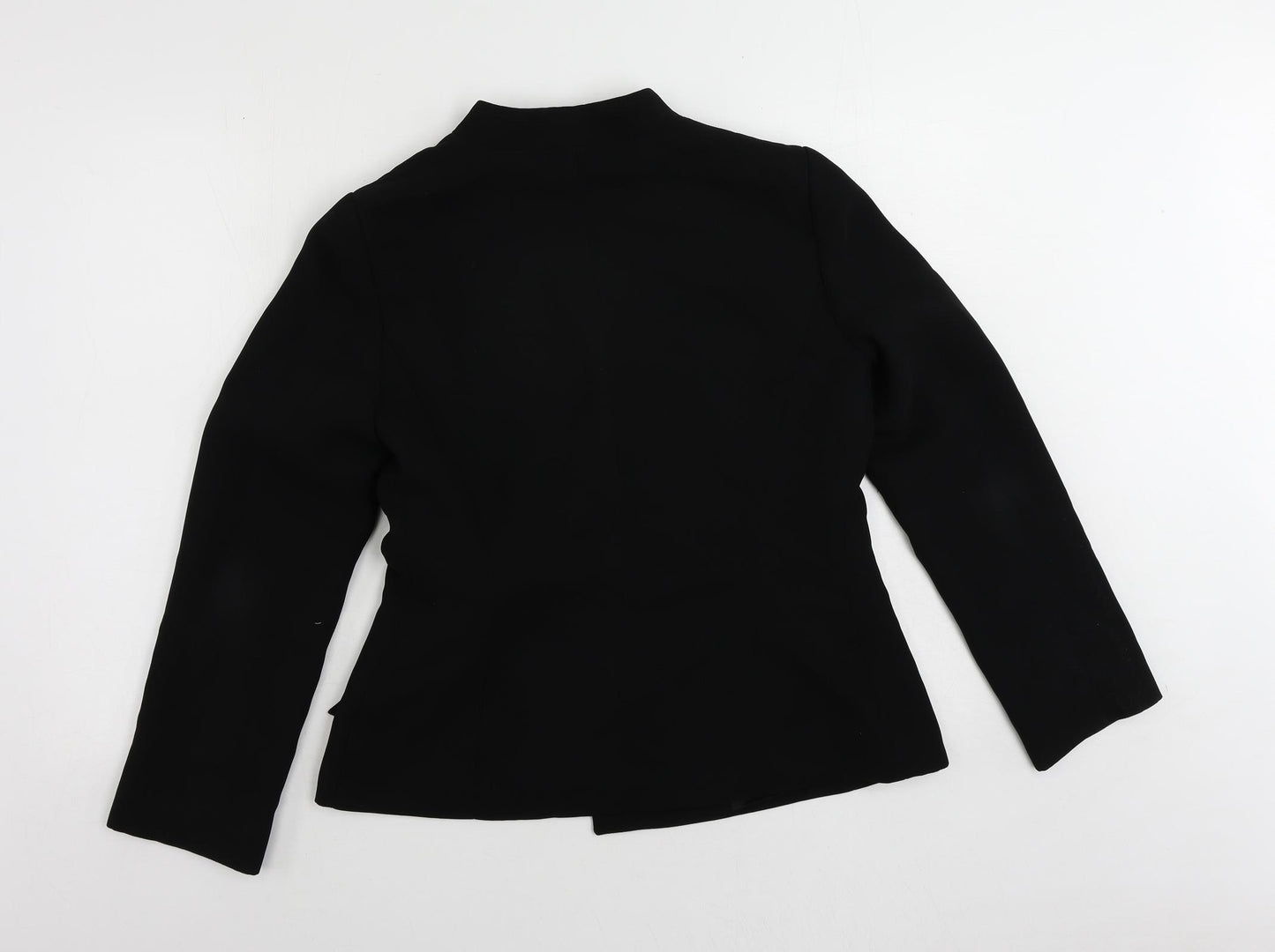 Zara Womens Black Jacket Blazer Size 12 Tie