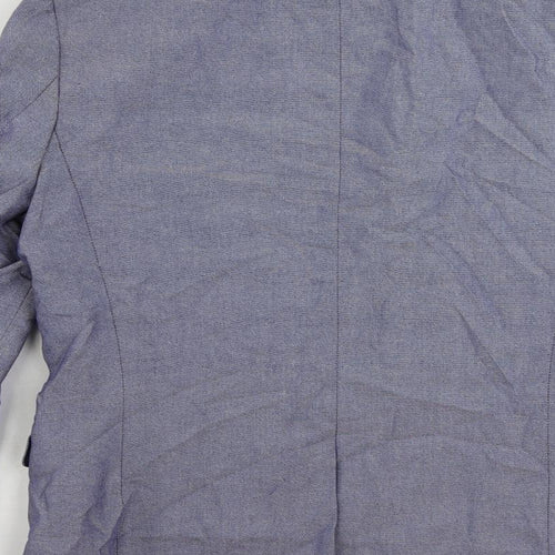 Marks and Spencer Mens Blue Cotton Jacket Suit Jacket Size 42 Regular