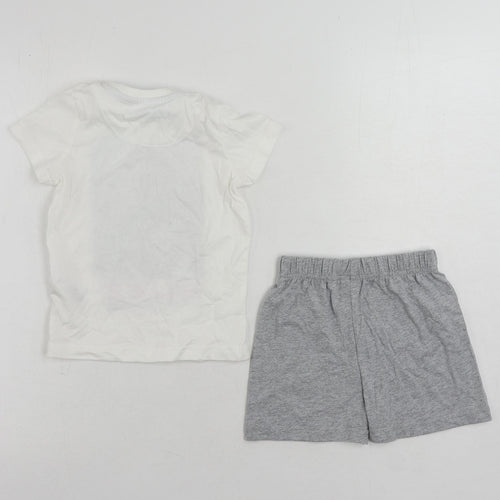 Marks and Spencer Baby Grey Solid Cotton Set Pyjama Set Size 18-24 Months Pullover - Disney Lightyear
