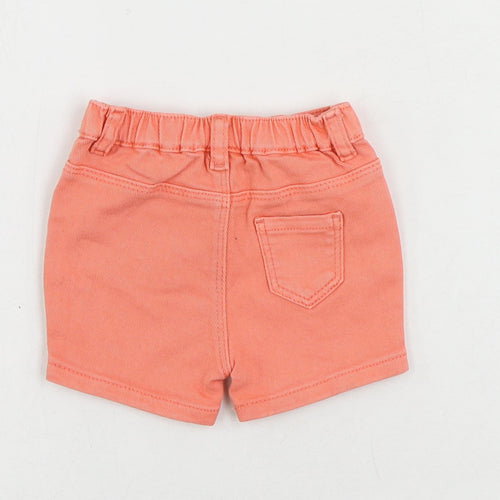 Marks and Spencer Baby Pink Cotton Cropped Jeans Size 3-6 Months Zip - Pockets