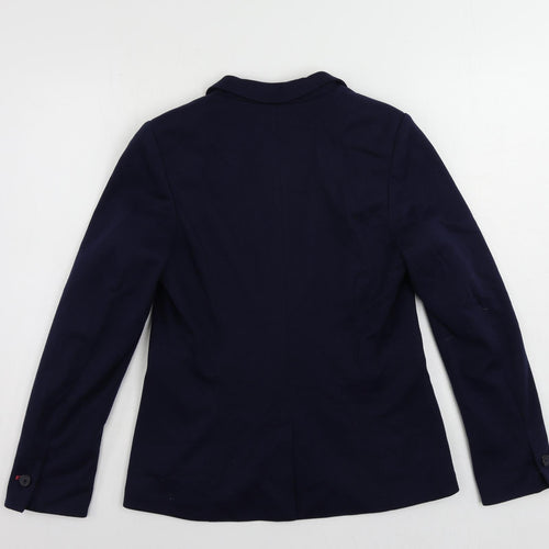 Joules Womens Blue Jacket Blazer Size 12 Button