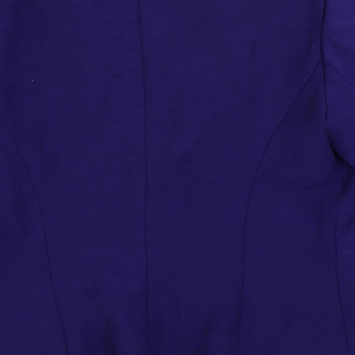Zara Womens Purple Jacket Blazer Size M Button