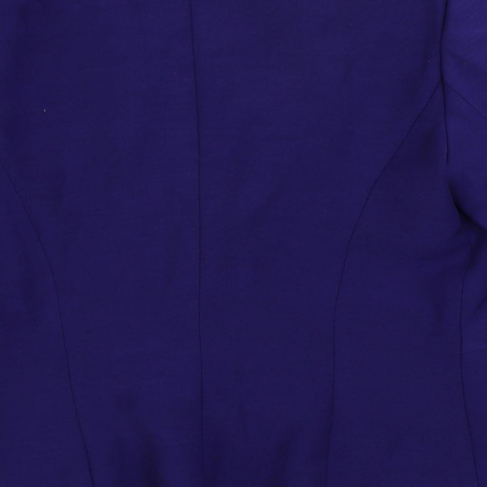 Zara Womens Purple Jacket Blazer Size M Button
