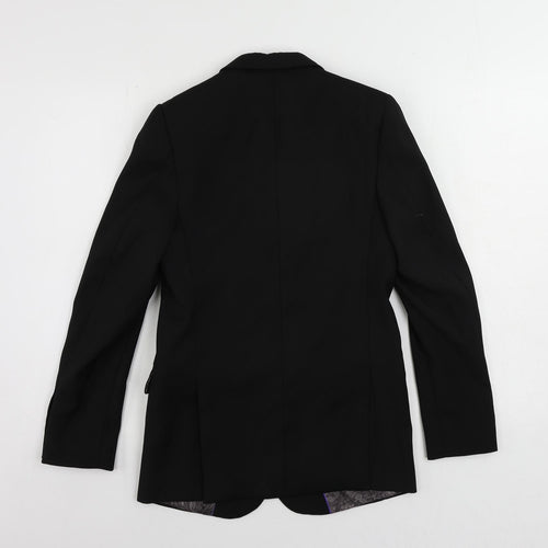 Paisley of London Boys Black Jacket Blazer Size 13 Years Button